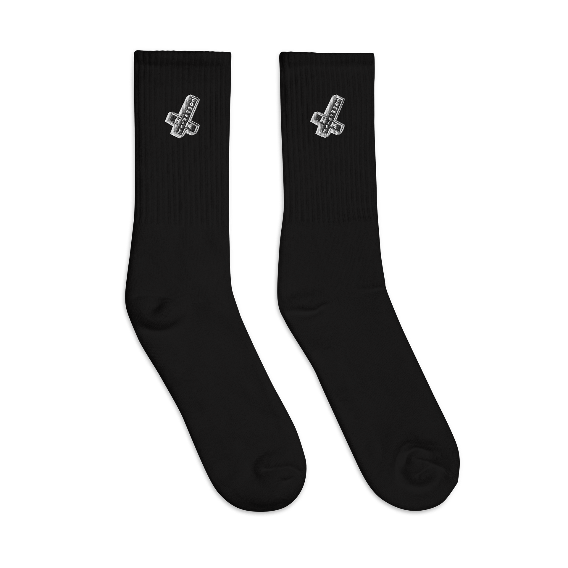 "Not A Cult" Embroidered Crew Socks product image (7)