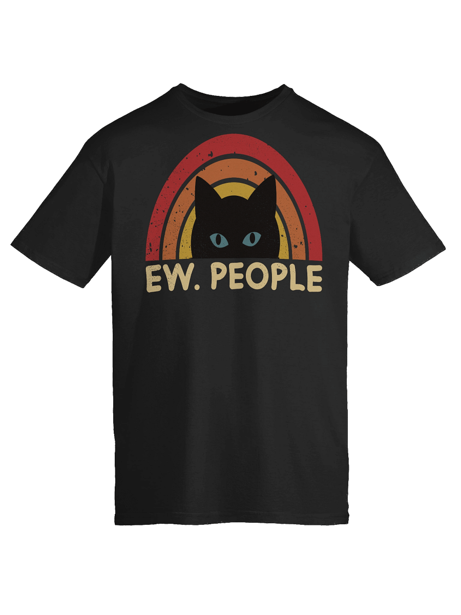 Ew. People Retro Cat Rainbow T-Shirt product image (52)