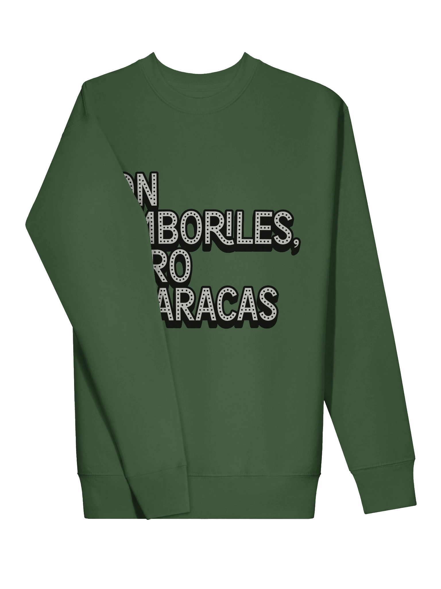 Con Tamboriles, Güiro y Maracas Premium Crewneck Sweatshirt product image (3)