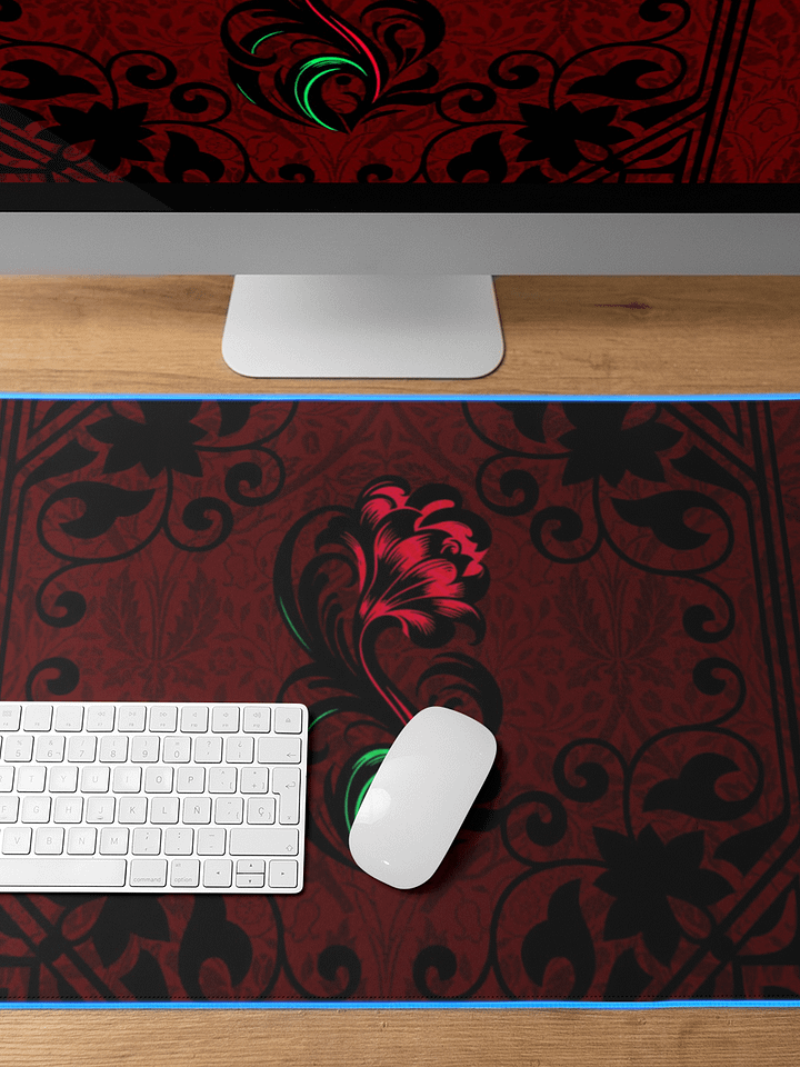 Crimson Paisley Garden Desk Mat product image (2)