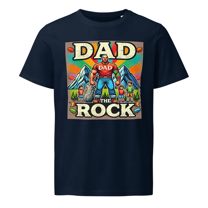 Dad The Rock - Mountain Family Men's Organic T-Shirt product image (1)