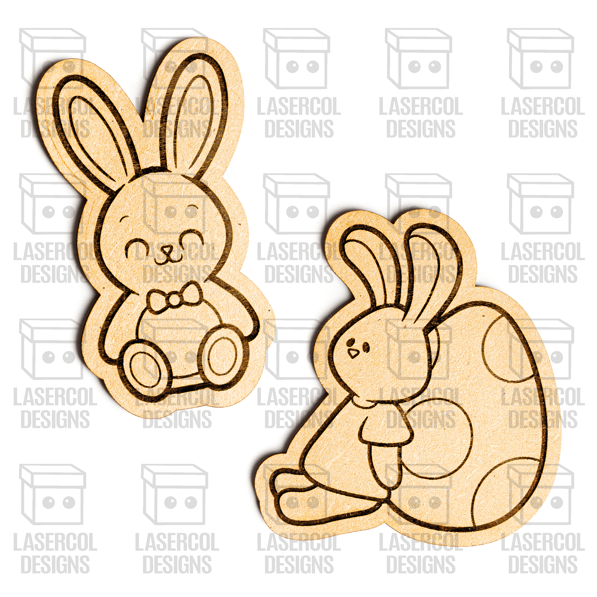 Easter Bunny Paint Kit DIY Cut Outs Set 5 - Laser Cut Files product image (6)