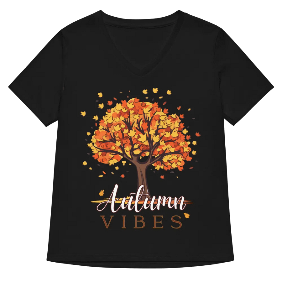 Autumn Vibes Tree V-Neck Tee product image (7)