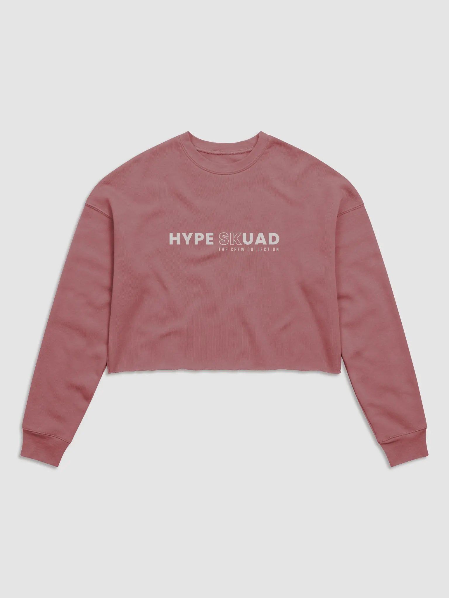Pink Cropped Crewneck product image (1)