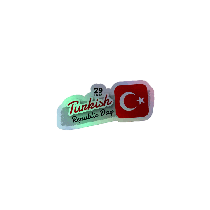 Turkish Republic Day Celebration Design - 29 Ekim Commemorative Sticter product image (1)