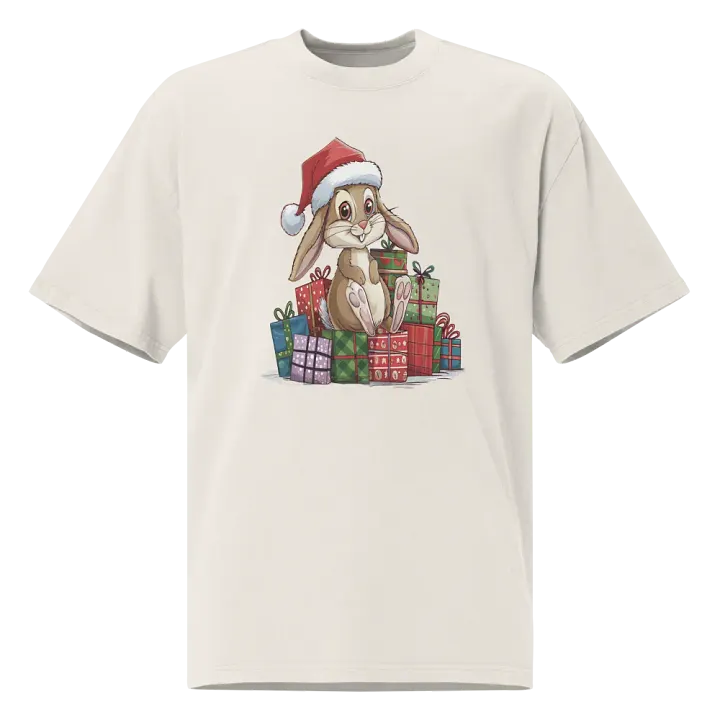 Santa Bunny AS Colour Premium Oversized Faded T-Shirt product image (7)