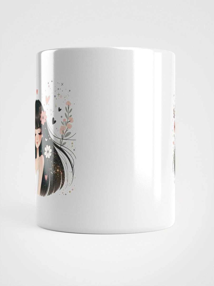Charming Floral Girl Mug - Whimsical Aesthetic product image (14)