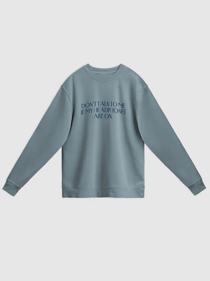HEADPHONES ON (variant 3) printed pigment crewneck product image (3)