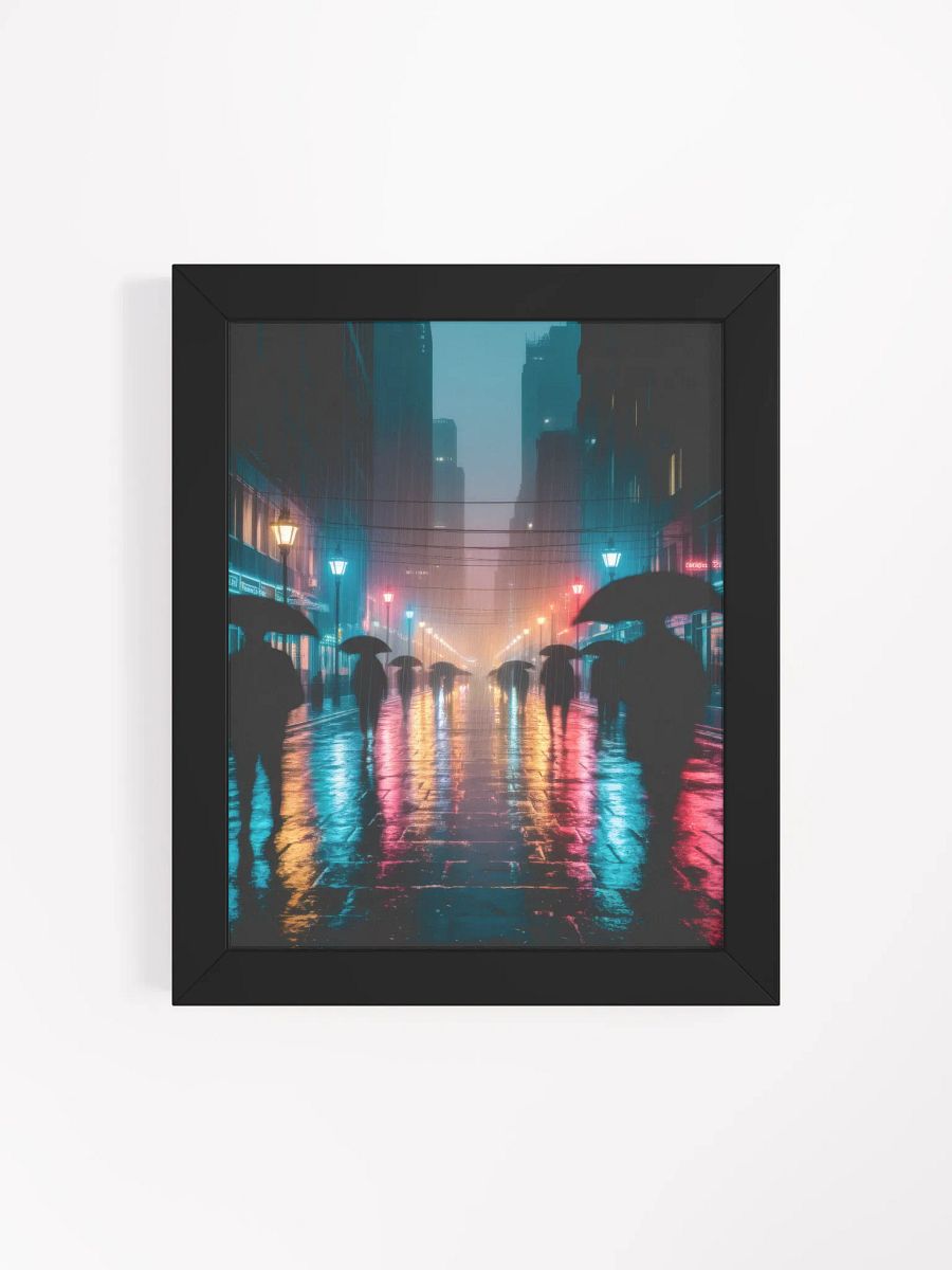 Rainy Night Cityscape Poster product image (5)