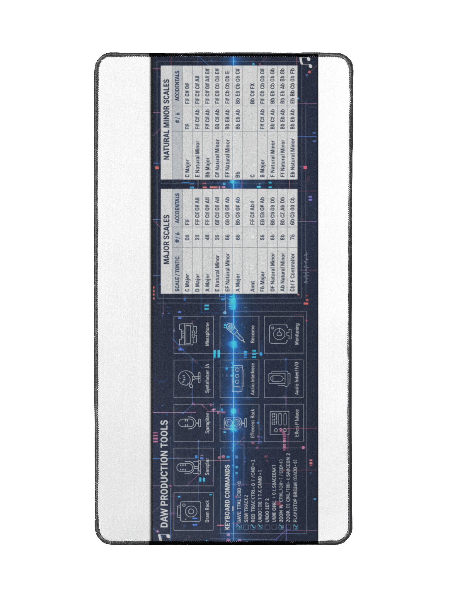 Dual Harmony & Daws Tools - Major & Natural Minor Desk Mat product image (2)