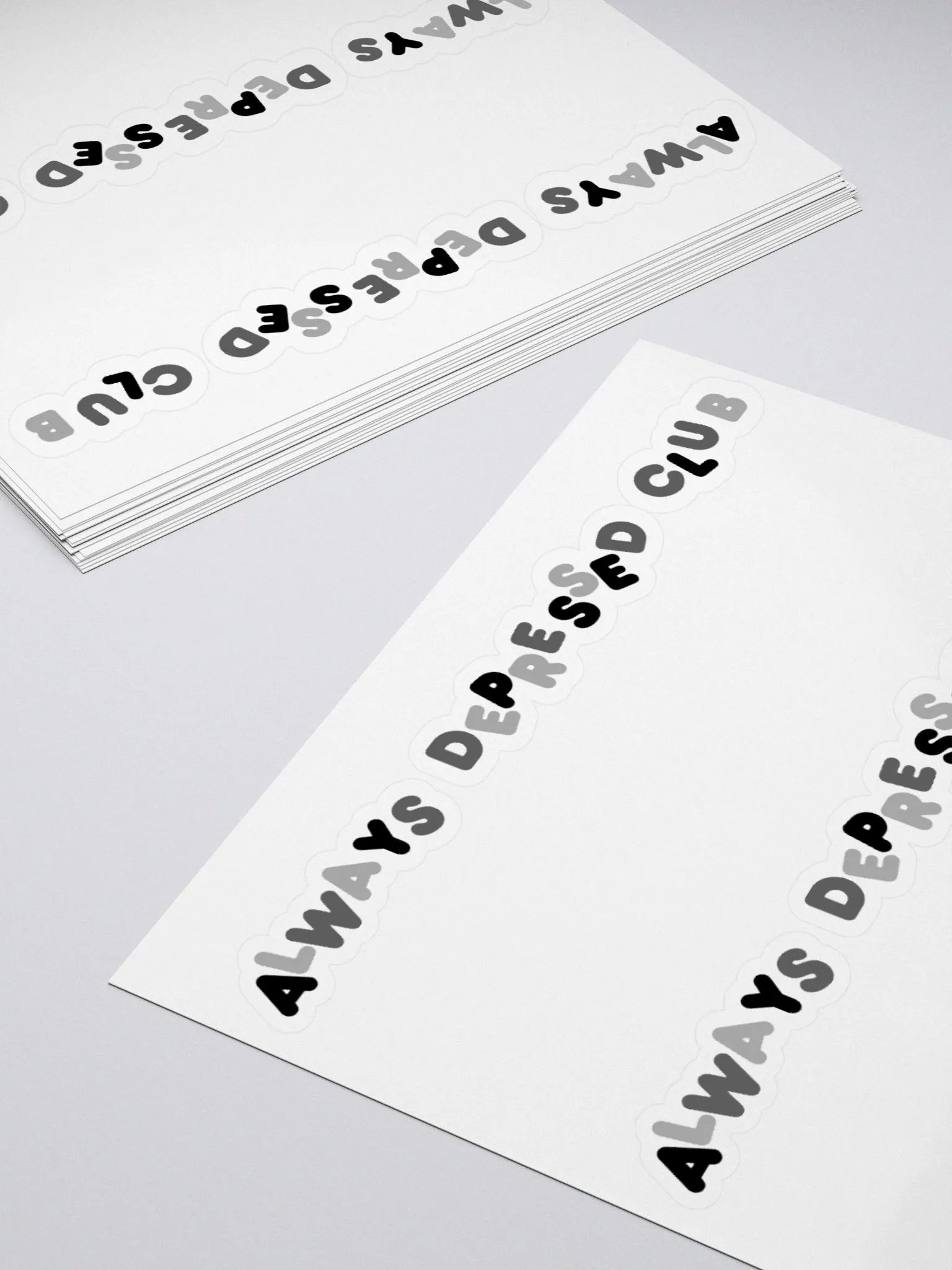 ALWAYS DEPRESSED CLUB Stickers product image (11)
