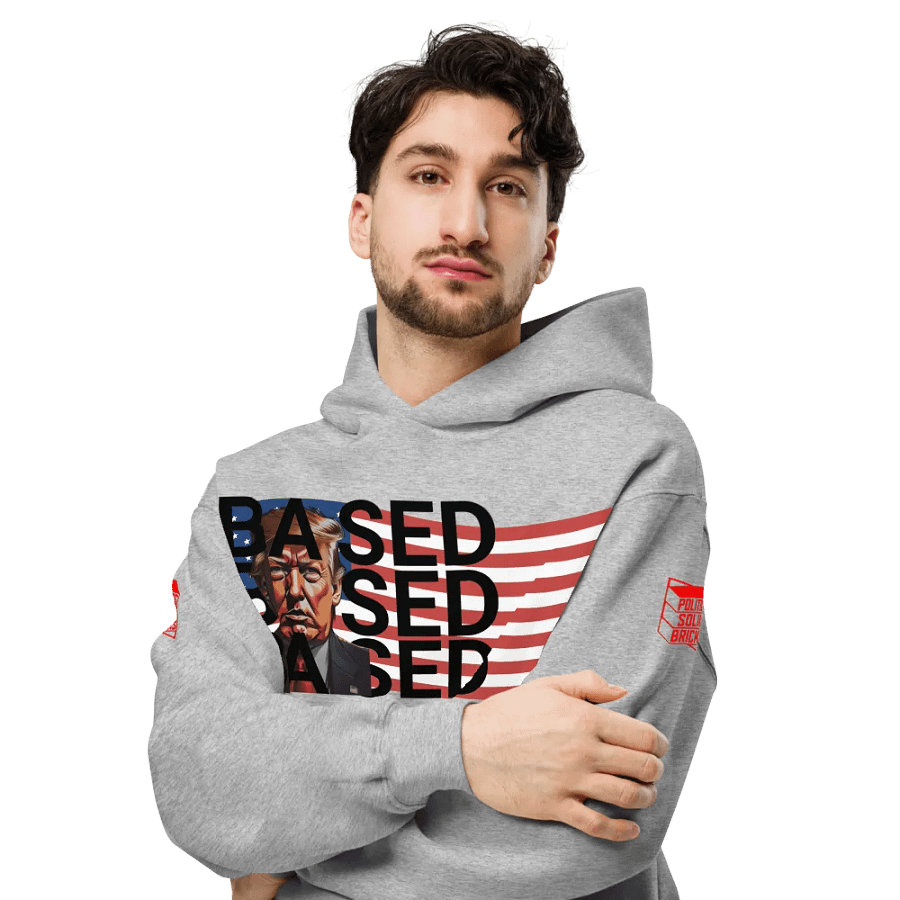 BASED American Flag Mugshot + Bold Letters ~Sweater 1~ product image (7)