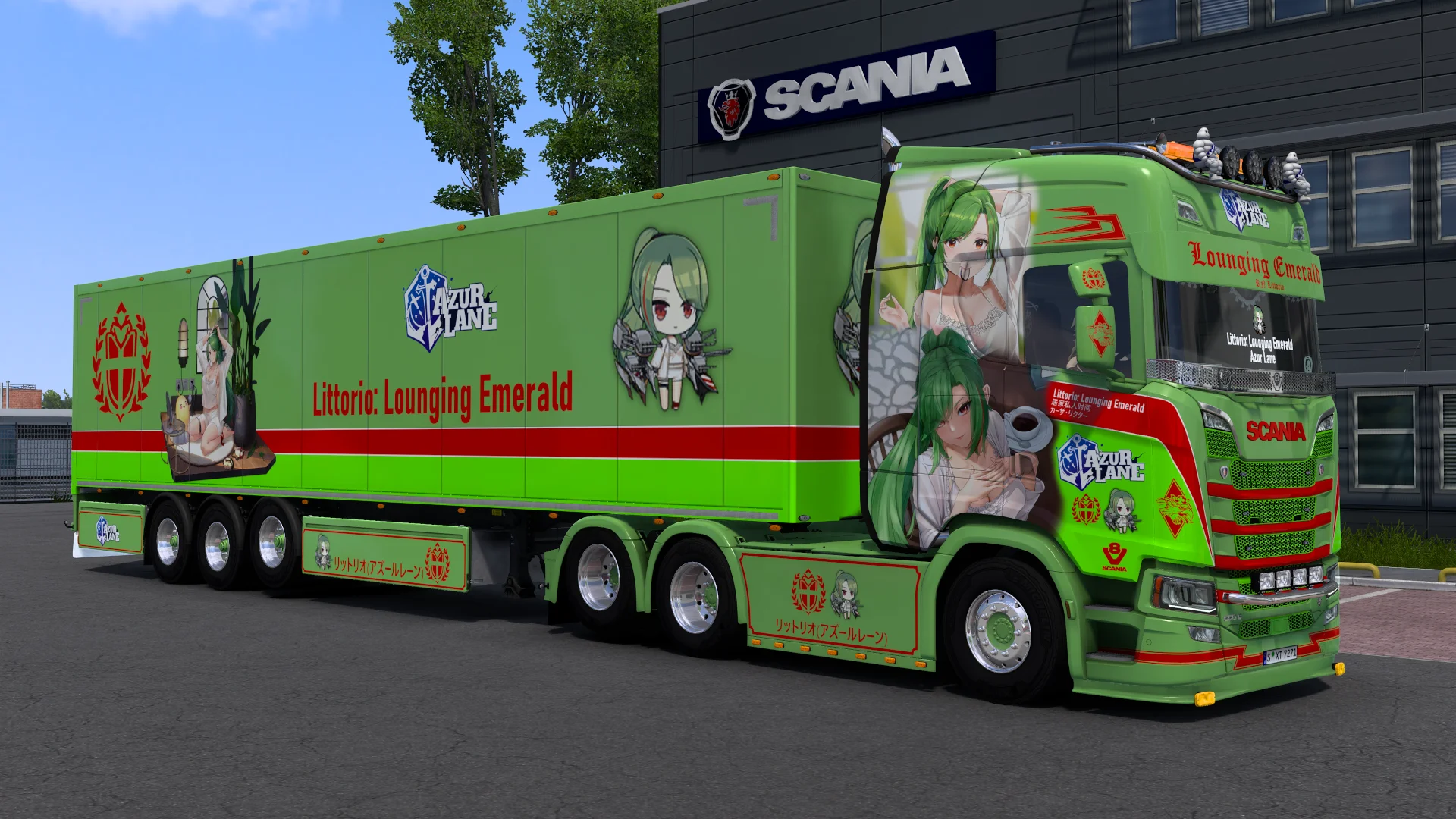 [ETS2] RN Littorio (Lounging Emerald) - Azur Lane [Combo Skin] product image (1)