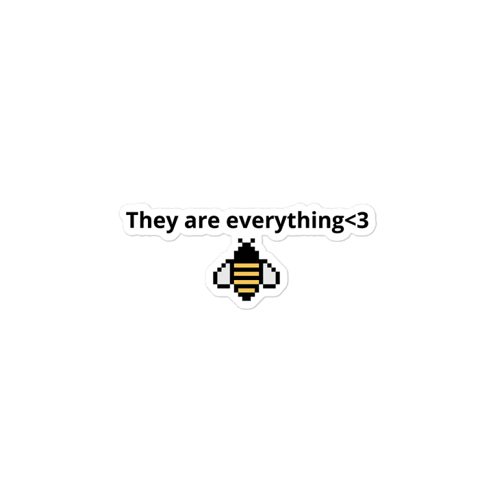 “They are everything<3” bee magnet product image (2)