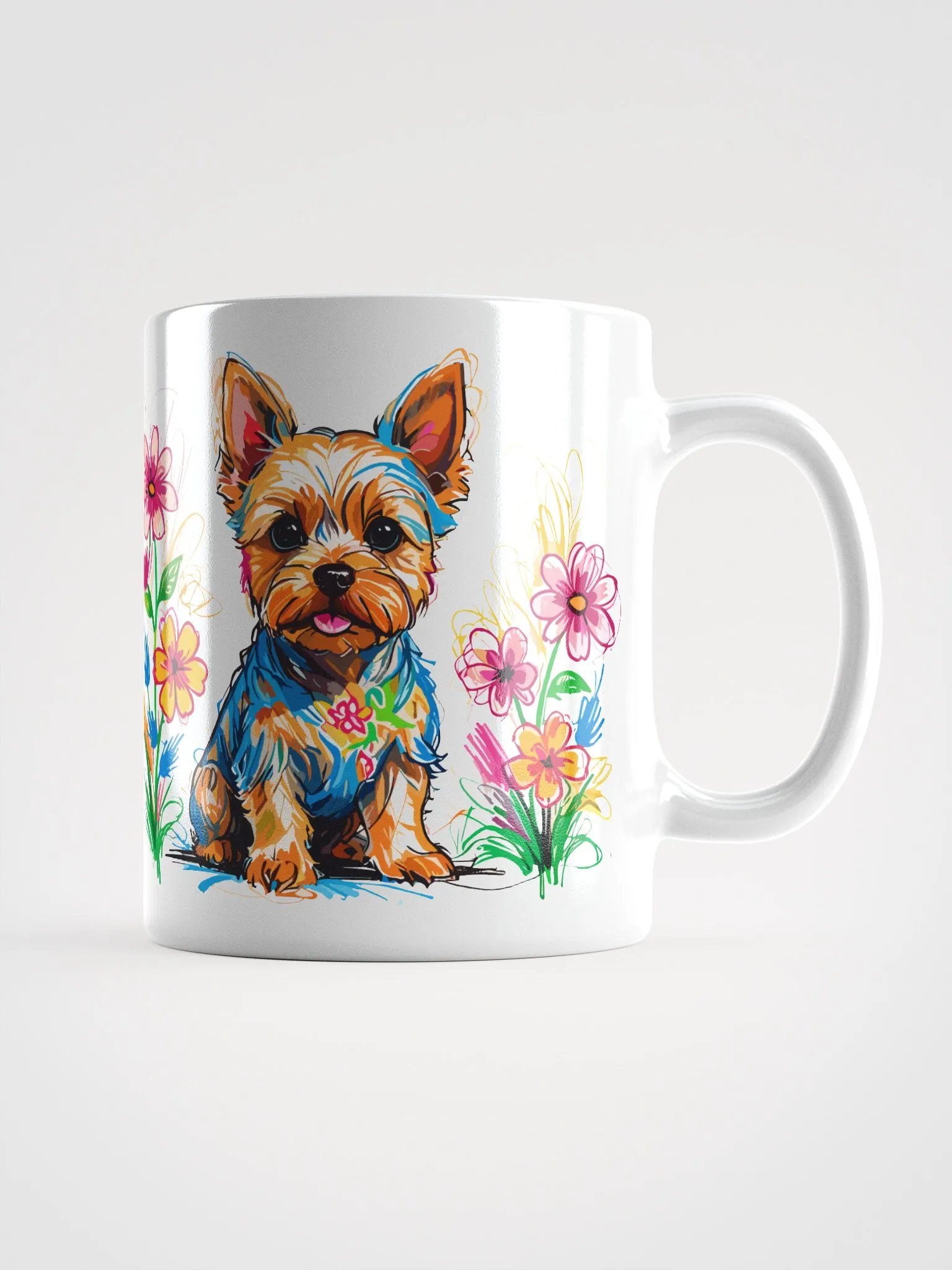 Scribbles Yorkshire Terrier 1 ,Mug product image (1)