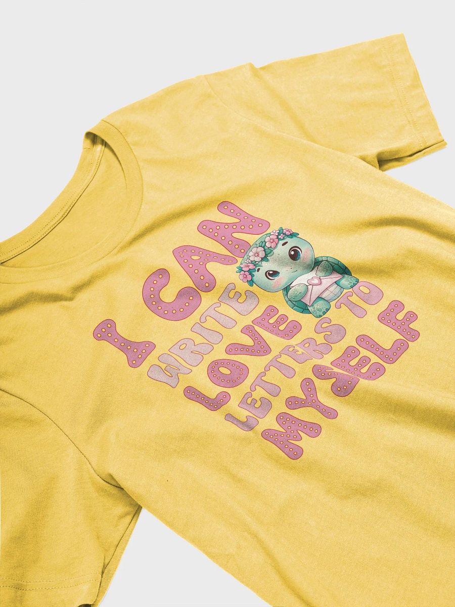 Funny Valentine's day self love tee - Turtle with letter tshirt - I can write love letters to myself product image (5)