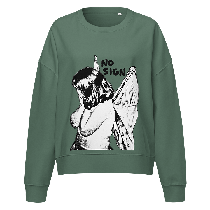 "NO SIGN" women's boxy crewneck product image (10)
