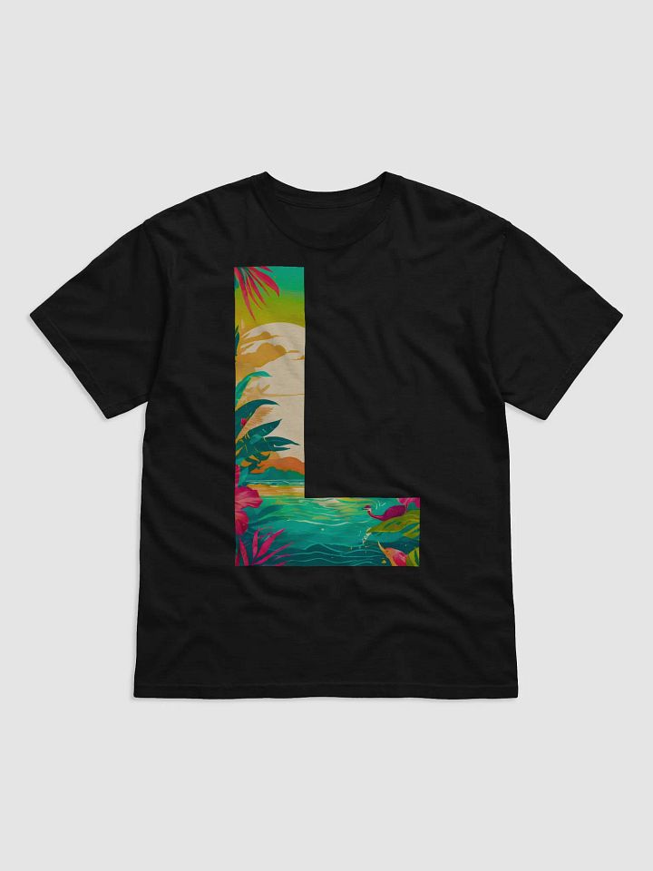 Tropical Sunset Paradise T-Shirt (Letter-L) product image (1)