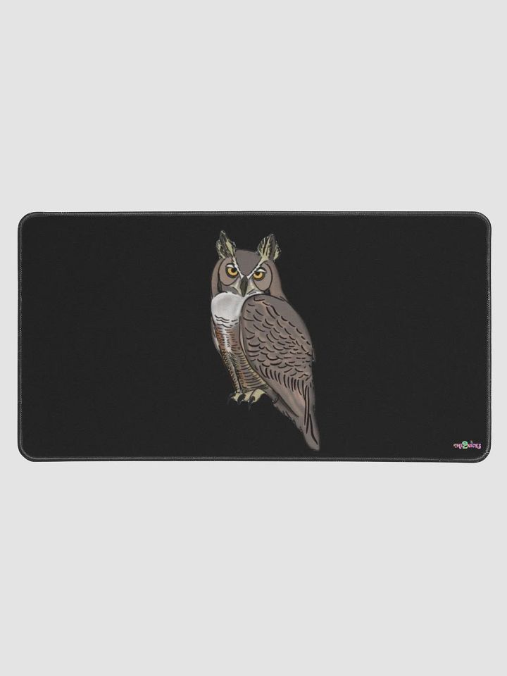 Owl Logo Desk Mat (Black) product image (1)