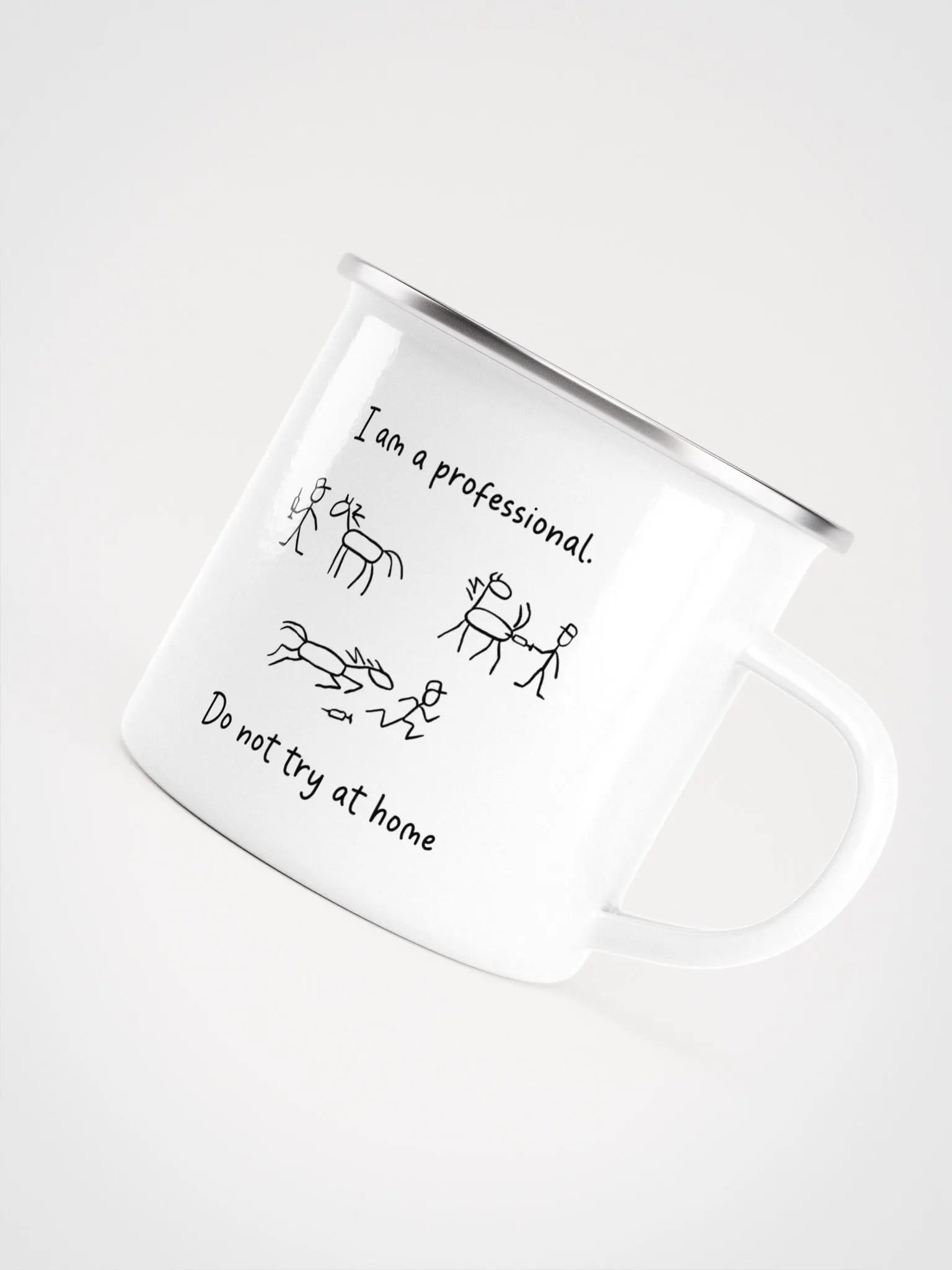 "Veterinary cartoon design" enamel Mug product image (2)