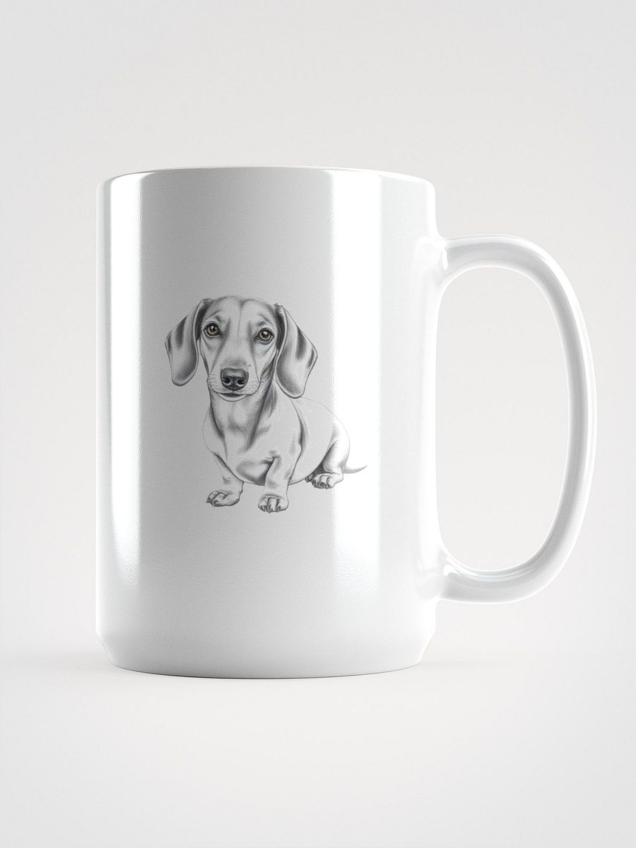 Dachshund Sketch White Glossy Mug product image (1)
