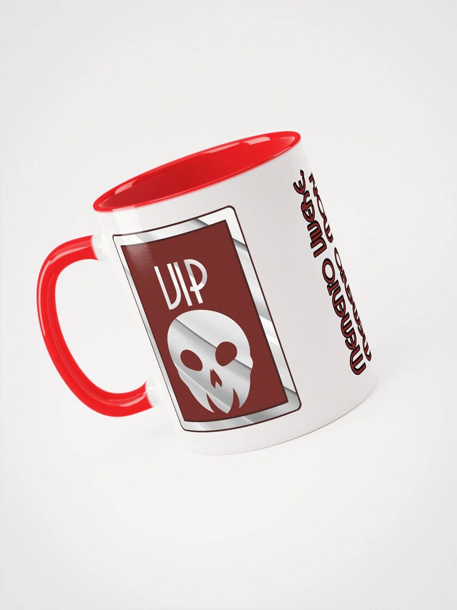 Hotel Calaveras VIP Ceramic Mug (White & Red) product image (4)