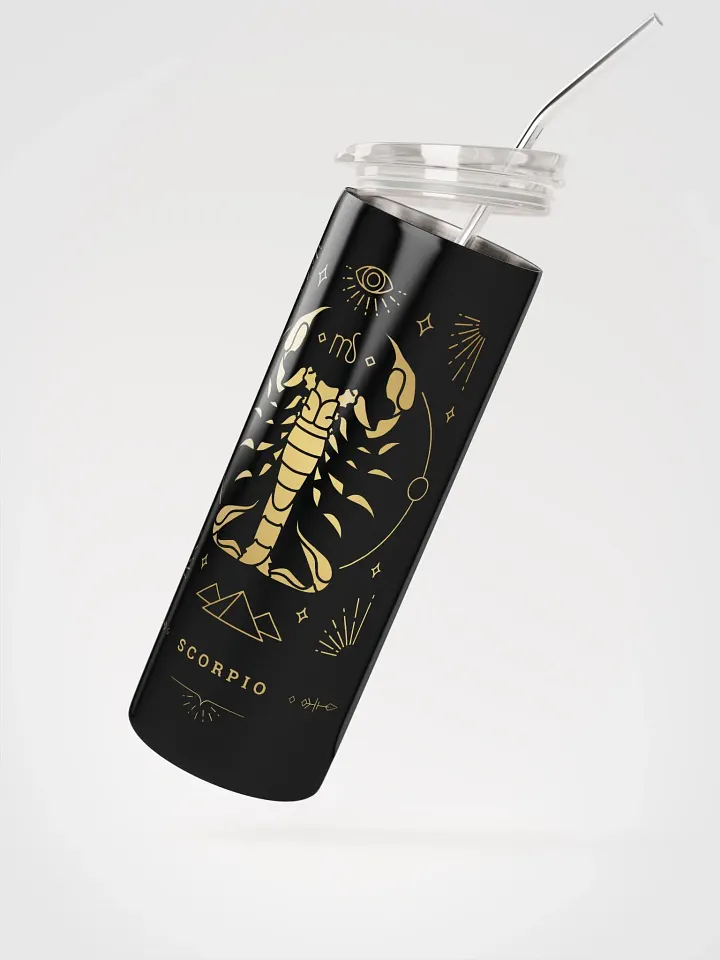 Elevate Your Spirits with our Celestial Scorpio Stainless Steel Tumbler | Eco-Friendly Elegance! product image (2)