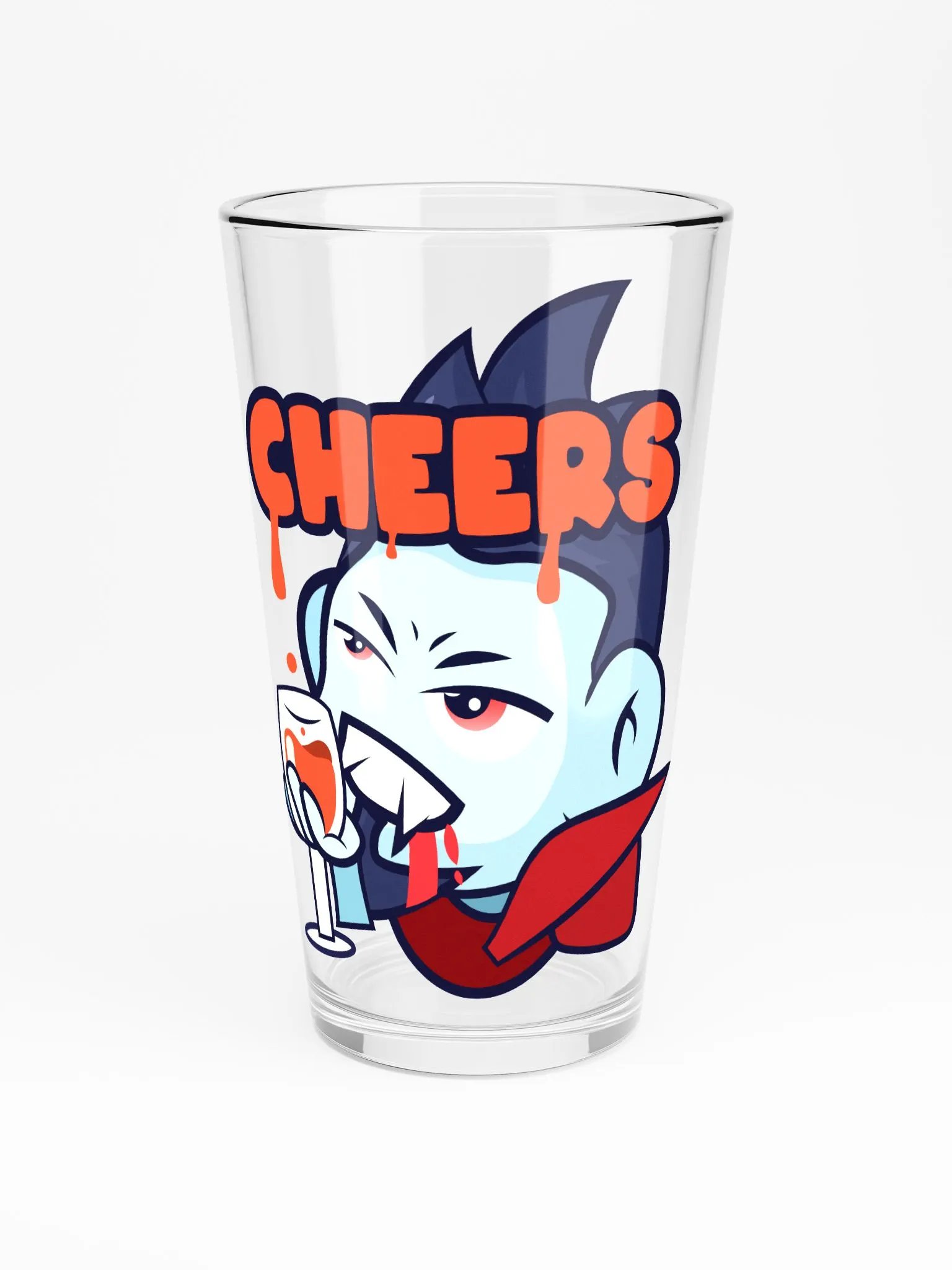 DRACULA CHEERS PINT GLASS product image (3)