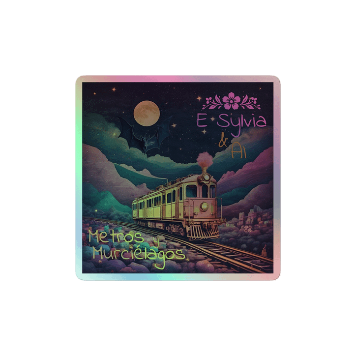 Metros y Murciélagos Holographic Sticker product image (2)