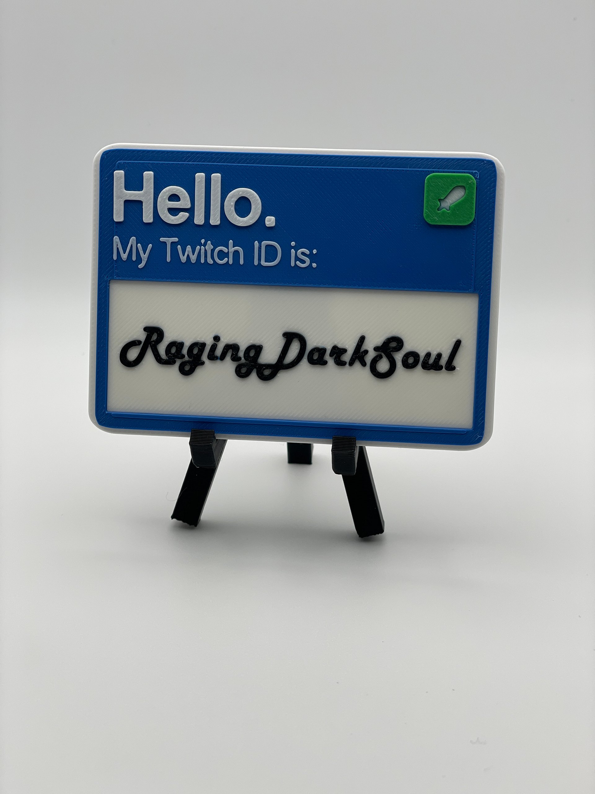 [Custom Font] 3D-Printed Mod Nametag product image (1)