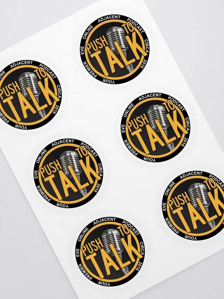 Push To Talk 2.55" Sticker Sheet product image (1)