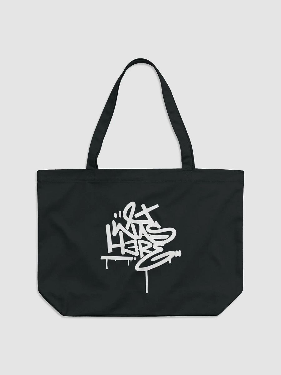 Organic black cotton tote product image (1)