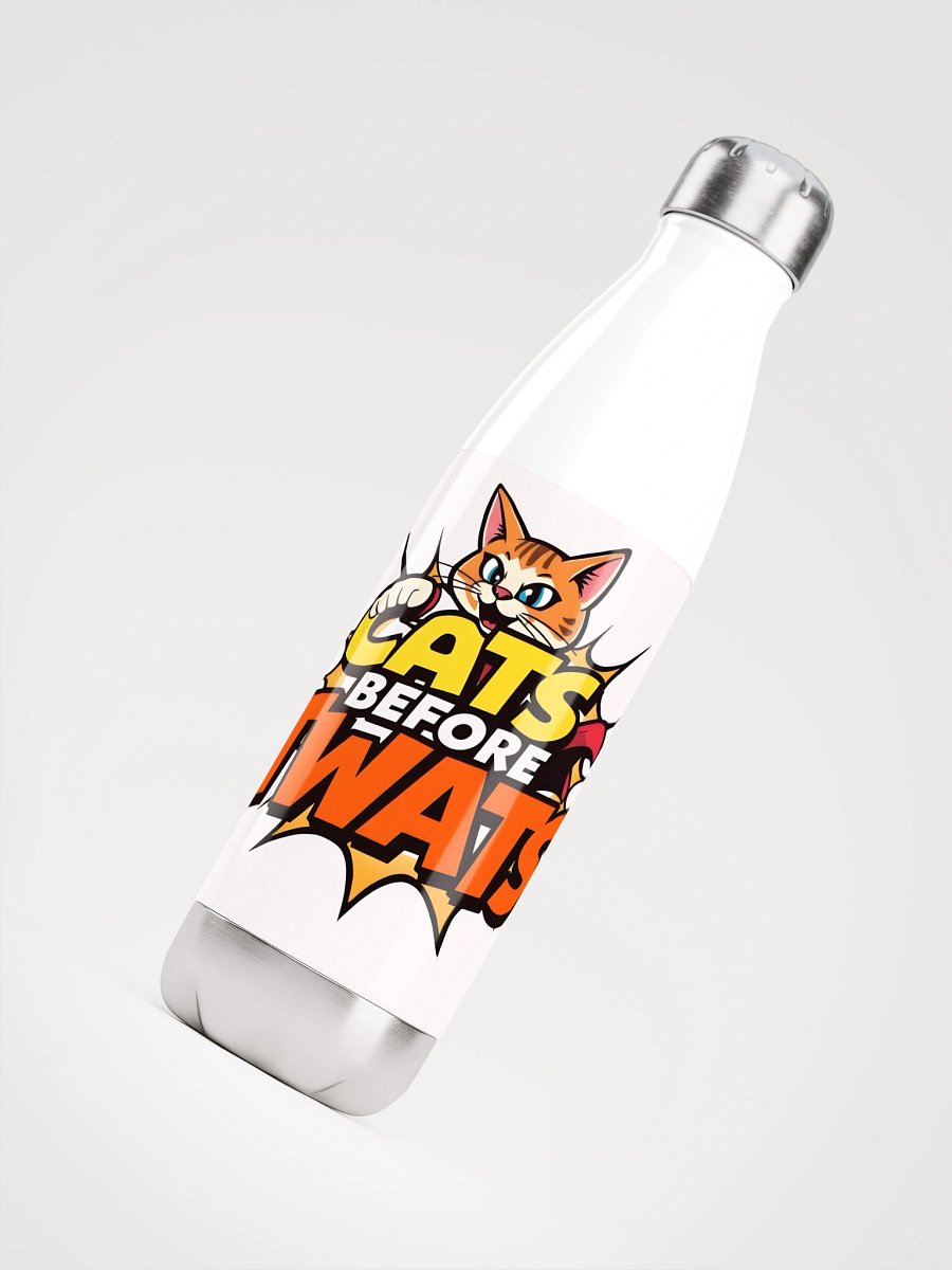 Cats before Twats Stainless Steel Water Bottle product image (4)