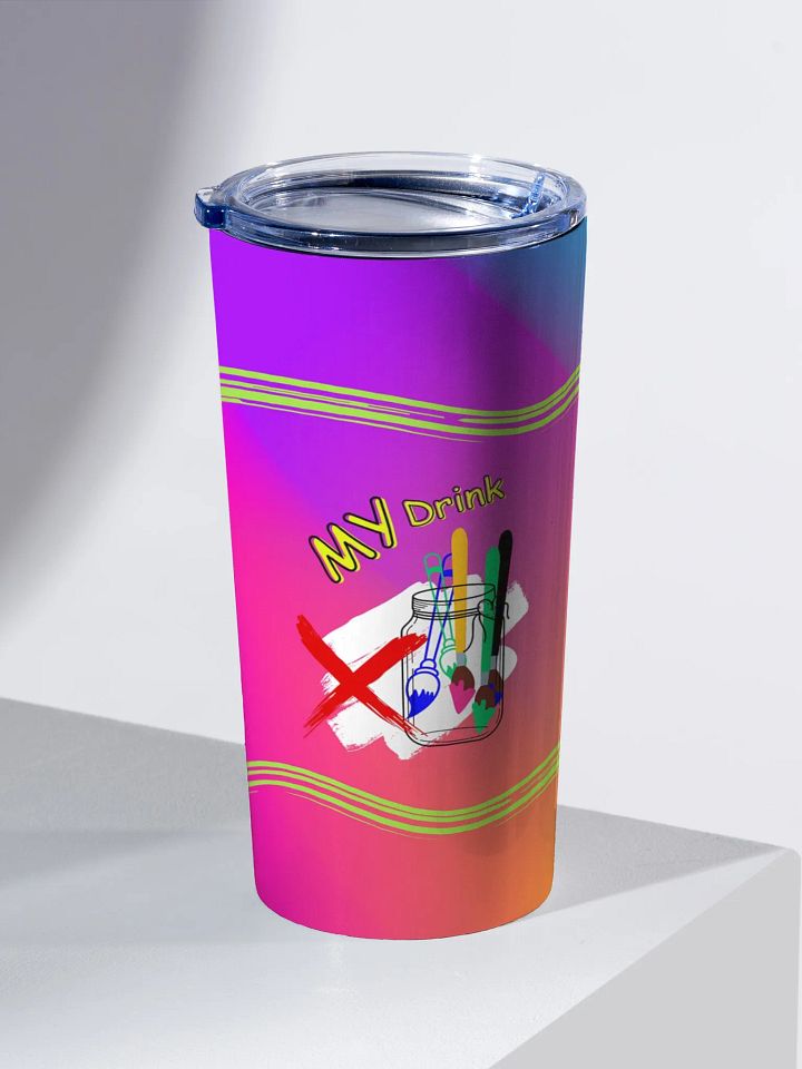 Colorful Artist's Tumbler with lid gift for Arty mom dad daughter friend product image (2)
