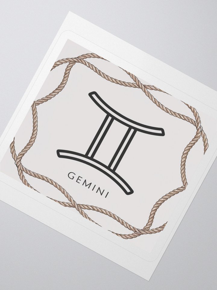 Gemini Zodiac Rope Sticker product image (5)