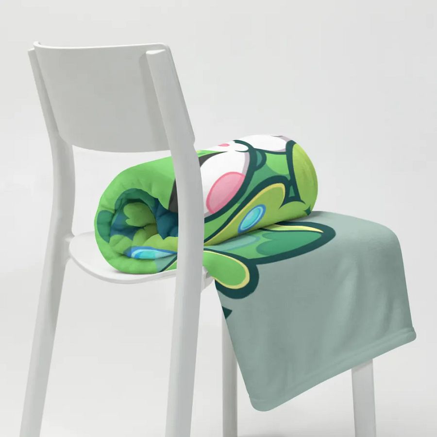 Sleeping Chloe • Throw Blanket (Opal) product image (8)