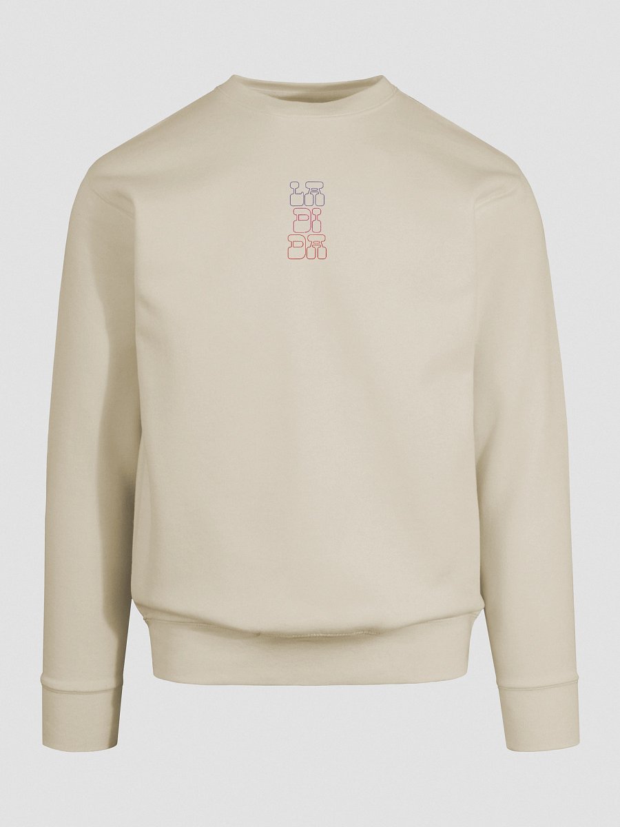 La Di Da Embroidered Sweatshirt – Playful & Colorful Statement in White or Cream product image (17)