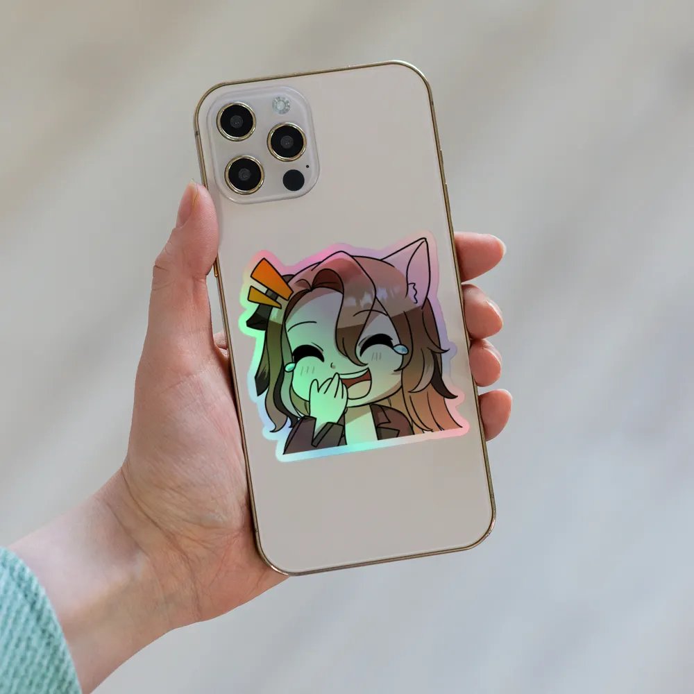 lawl emote holographic sticker product image (8)