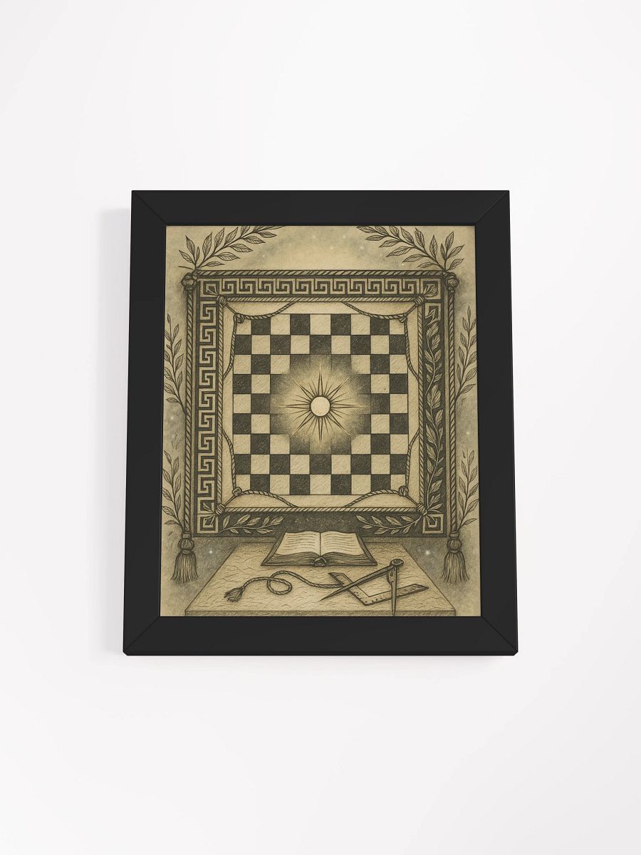 The Mosaic Pavement – Framed Matte Print product image (1)