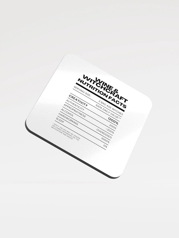 Nutrition Facts Coaster product image (1)