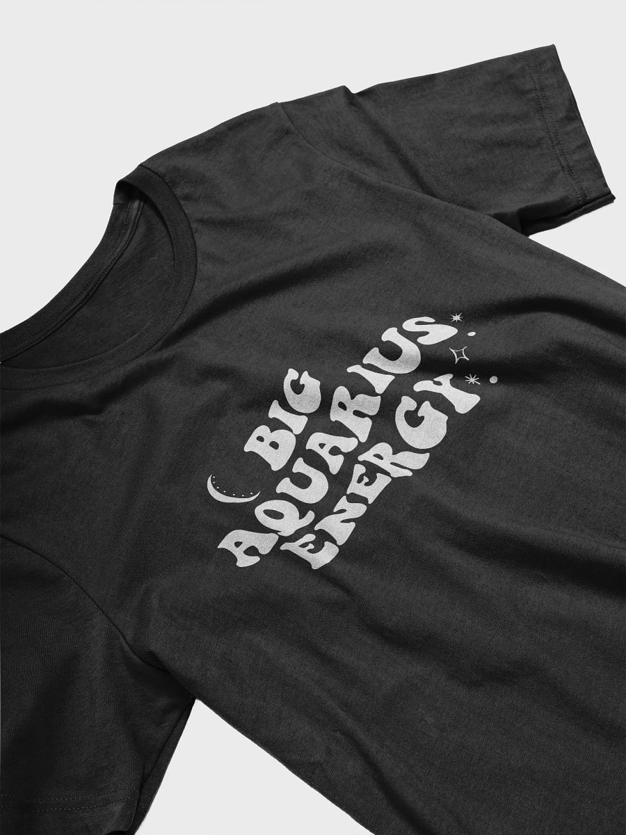 Big Aquarius Energy T-Shirt (White Logo) product image (9)