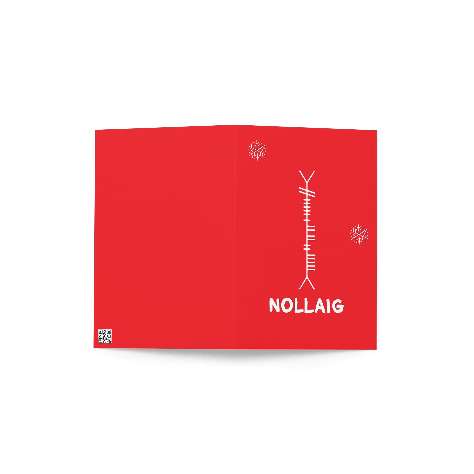 Nollaig Ogham Christmas Card – Celtic Irish Script Design product image (3)