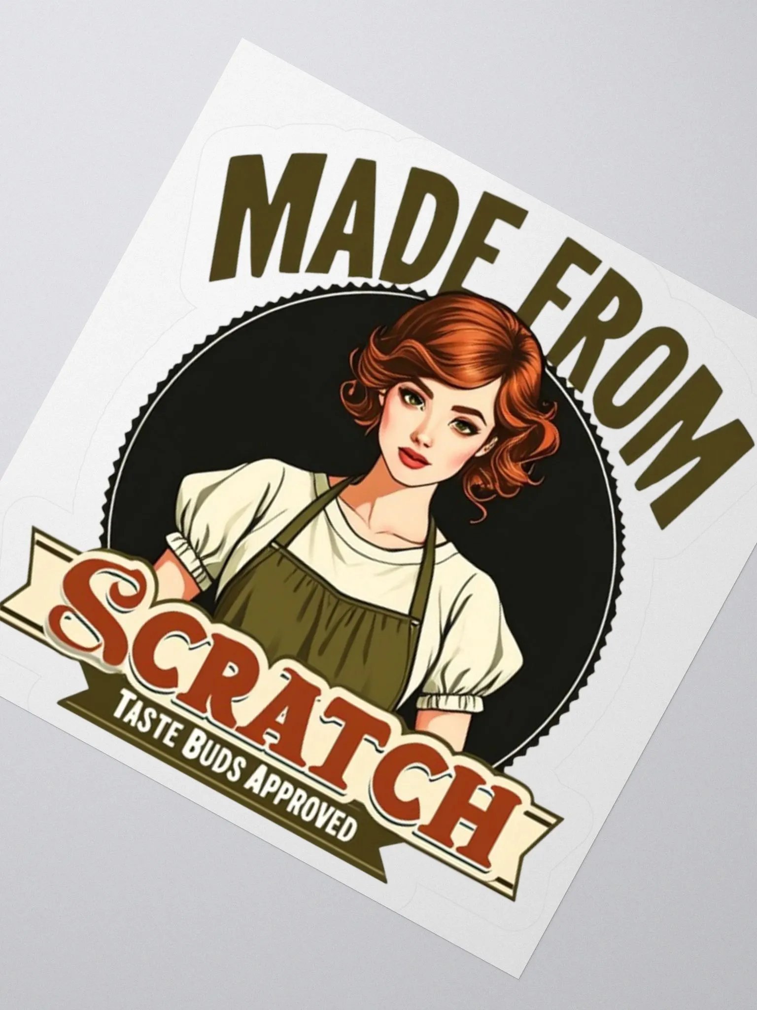 Made from Scratch Vintage Chef Kiss Cut Stickers product image (4)