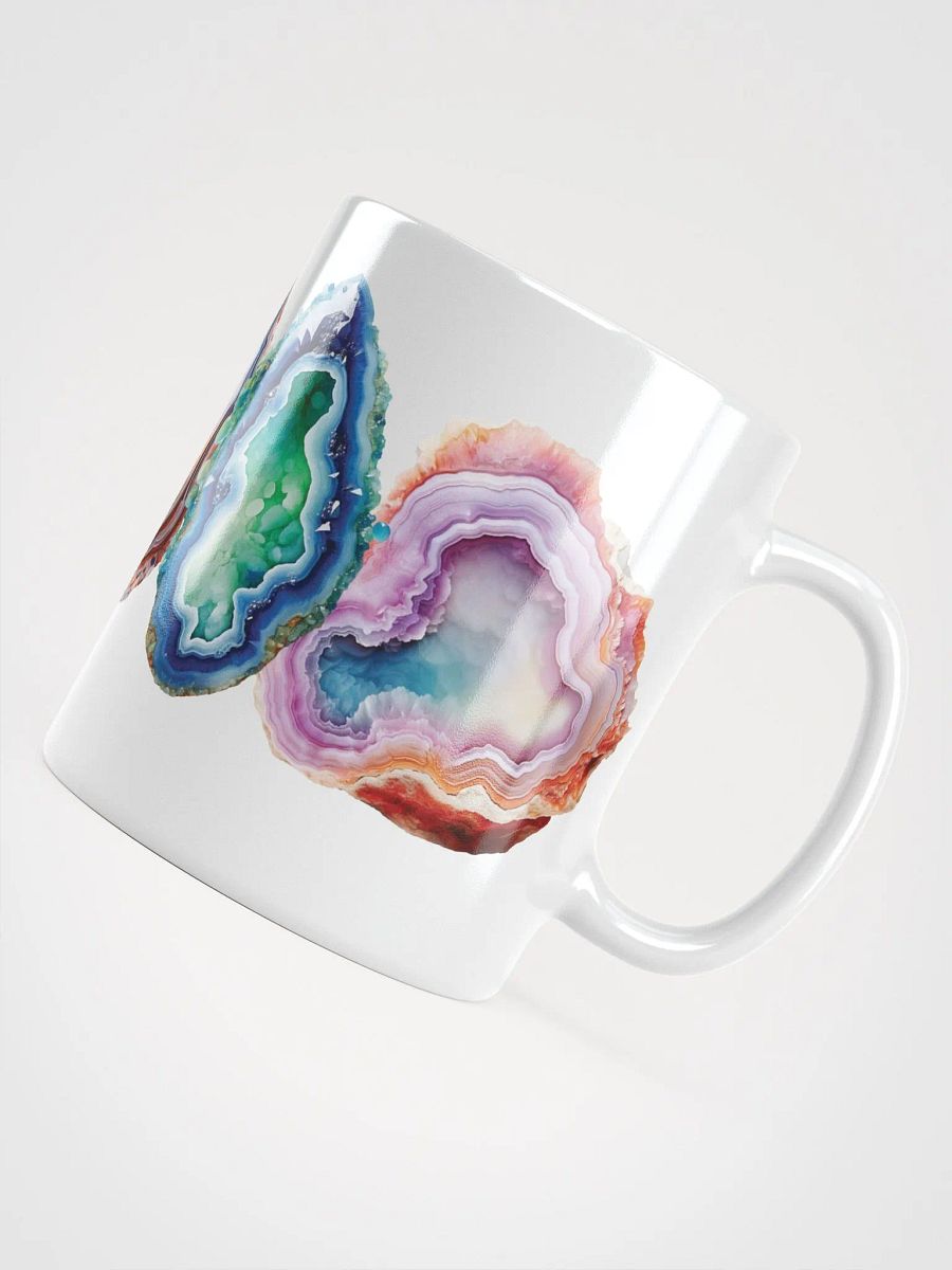 Agates Geode White Glossy Mug product image (5)