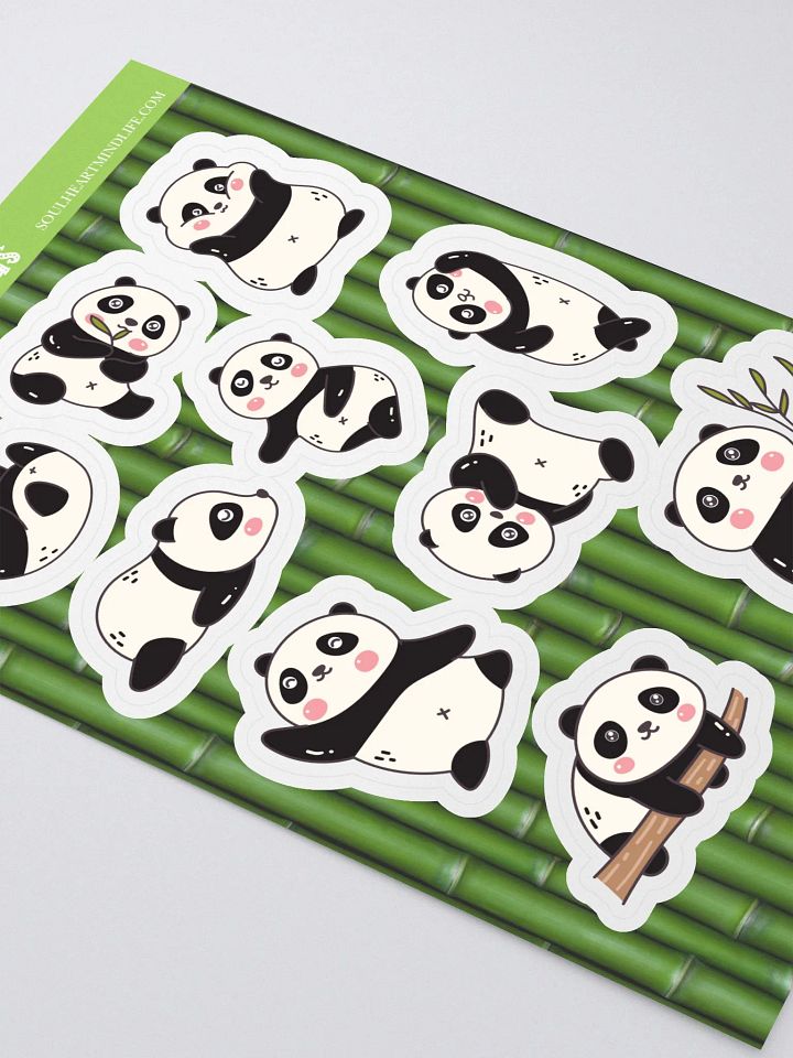 Playful Pandas Kiss-Cut Sticker Sheet product image (2)