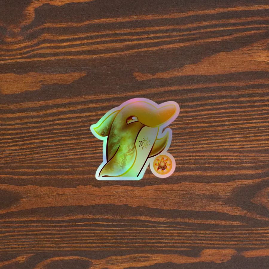 CELESTIAL SUN DOLPHIN - HOLOGRAPHIC STICKER product image (3)