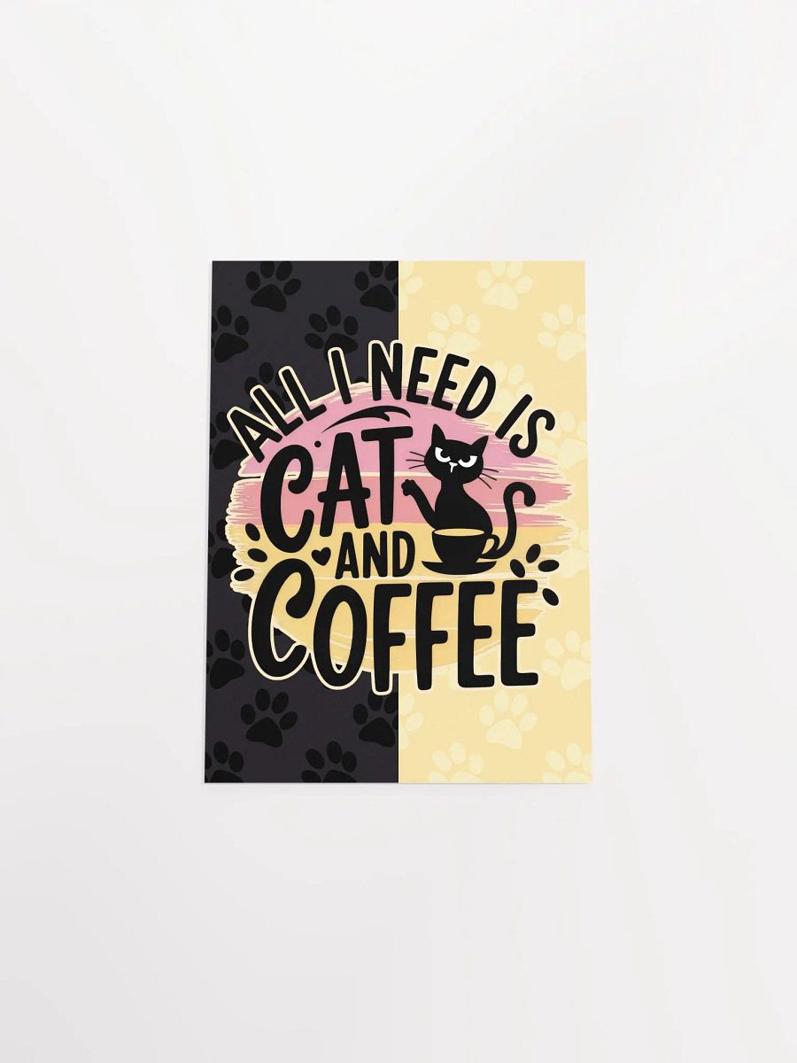Cat & Coffee Vibes Poster product image (4)