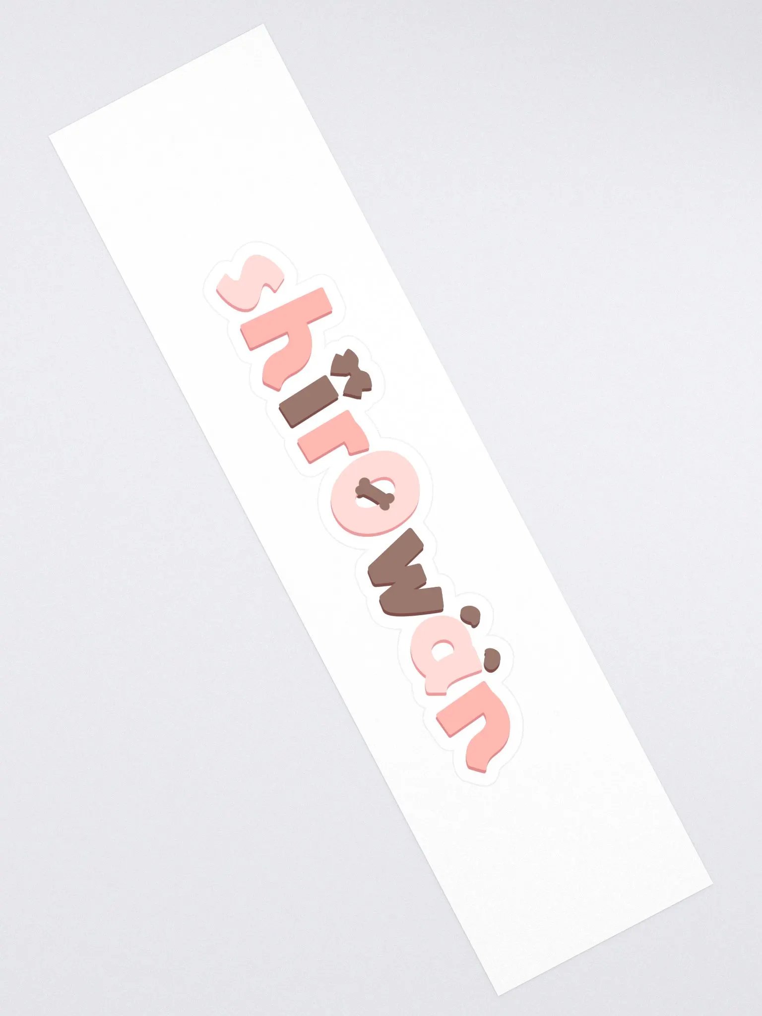 big ahh logo sticker product image (2)