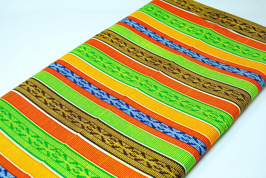 Tessuto Wax Print - Design Righe - cod.527/A product image (2)