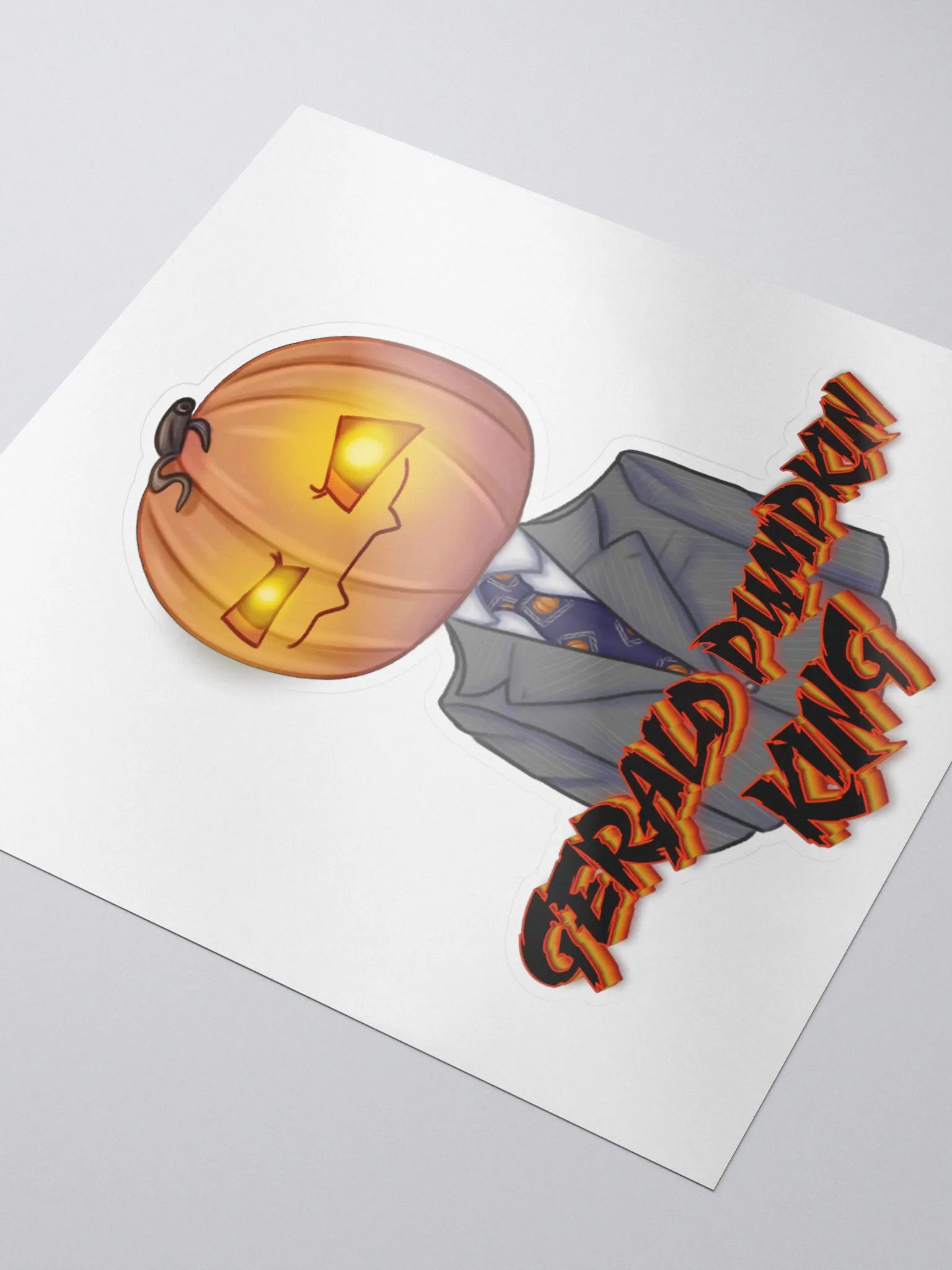 Gerald pumpkin King Sticker product image (3)